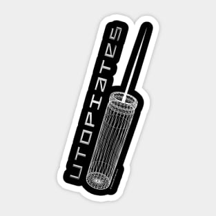 Utopiates Wire Slug Sticker